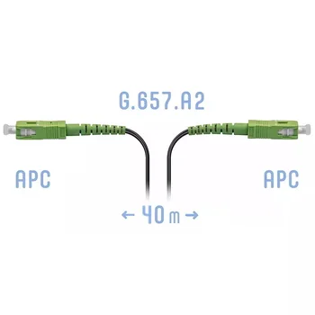 Патчкорд оптический FTTH SC/APC, кабель 604-05-01, 40 метров