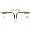 Патчкорд оптический FTTH SC/APC, кабель 604-05-01, 5 метров