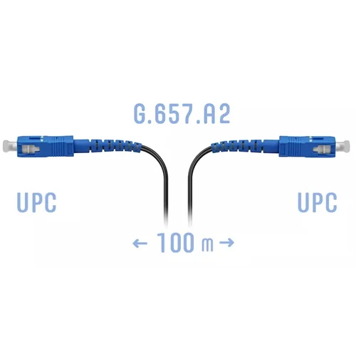 Патчкорд оптический FTTH SC/UPC, кабель 604-01-01, 100 метров