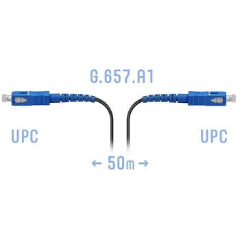 Патчкорд оптический FTTH SC/UPC, кабель 604-02-01, 50 метров