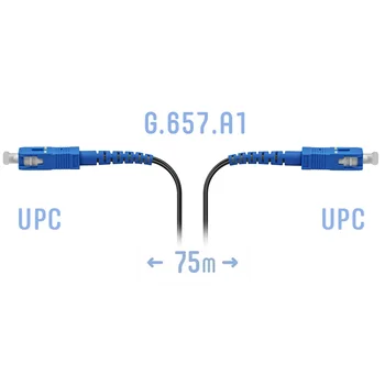 Патчкорд оптический FTTH SC/UPC, кабель 604-02-01, 75 метров