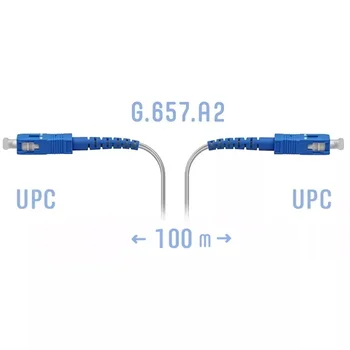 Патчкорд оптический FTTH SC/UPC, кабель 604-02-01W, 100 метров