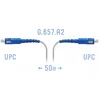 Патчкорд оптический FTTH SC/UPC, кабель 604-02-01W, 50 метров