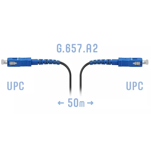 Патчкорд оптический FTTH SC/UPC, кабель 604-05-01, 50 метров