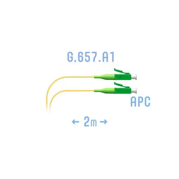 Шнур монтажный оптический LC/APC SM G.657.A1 2 метра