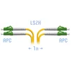 Патчкорд оптический LC/APC SM Duplex 1 метр