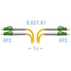 Патчкорд оптический LC/APC SM G.657.A1 Duplex 1 метр