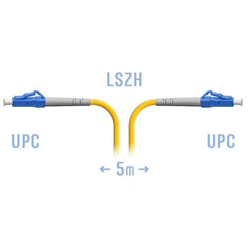 Патчкорд оптический LC/UPC SM 5 метров