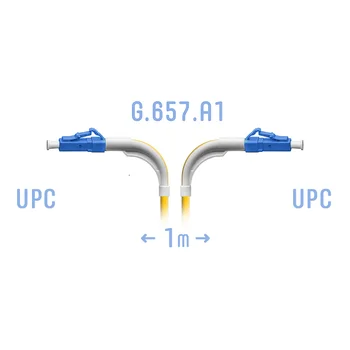 Патчкорд оптический LC/UPC SM G.657.A1 (угловой) 1 метр