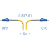 Патчкорд оптический LC/UPC SM G.657.A1 5 метров