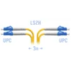 Патчкорд оптический LC/UPC SM Duplex 3 метра