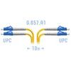 Патчкорд оптический LC/UPC SM G.657.A1 Duplex 10 метров
