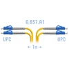 Патчкорд оптический LC/UPC SM G.657.A1 Duplex 1 метр