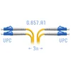 Патчкорд оптический LC/UPC SM G.657.A1 Duplex 3 метра