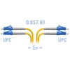 Патчкорд оптический LC/UPC SM G.657.A1 Duplex 5 метров