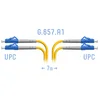 Патчкорд оптический LC/UPC SM G.657.A1 Duplex 7 метров