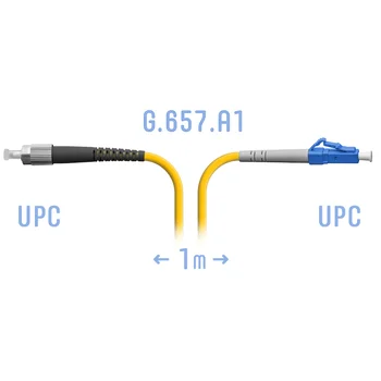 Патчкорд оптический LC/UPC-FC/UPC SM G.657.A1 1 метр