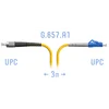 Патчкорд оптический LC/UPC-FC/UPC SM G.657.A1 3 метра