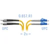 Патчкорд оптический LC/UPC-FC/UPC SM G.657.A1 Duplex 2 метра
