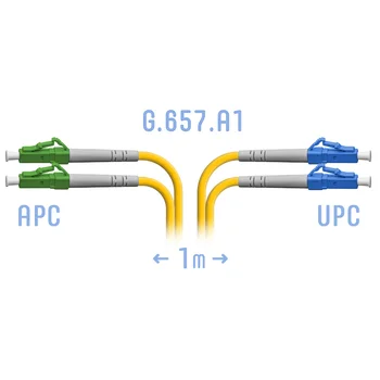 Патчкорд оптический LC/UPC-LC/APC SM G.657.A1 Duplex 1 метр