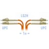 Патчкорд оптический LC/UPC MM (OM2) Duplex 1 метр