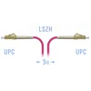 Патчкорд оптический LC/UPC-LC/UPC MM (OM4) 3 метра
