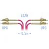 Патчкорд оптический LC/UPC-LC/UPC MM (OM4) Duplex 0,5 метра