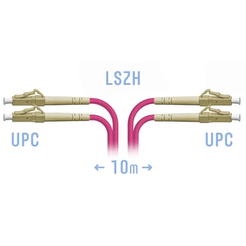 Патчкорд оптический LC/UPC-LC/UPC MM (OM4) Duplex 10 метров