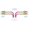 Патчкорд оптический LC/UPC-LC/UPC MM (OM4) Duplex 1 метр