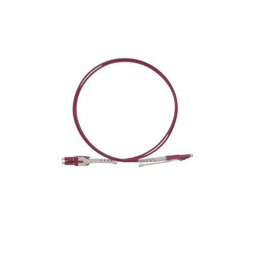 Патчкорд оптический LC/UPC-LC/UPC MM (OM4) Duplex (HD) 1 метр, 2мм