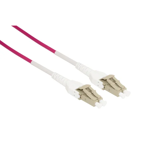 Патчкорд оптический LC/UPC-LC/UPC MM (OM4) Duplex Uniboot Flat Clip 3 метрa