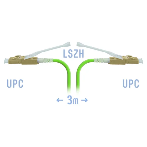Патчкорд оптический LC/UPC-LC/UPC MM (OM5) Duplex (HD) 3 метрa, 2мм