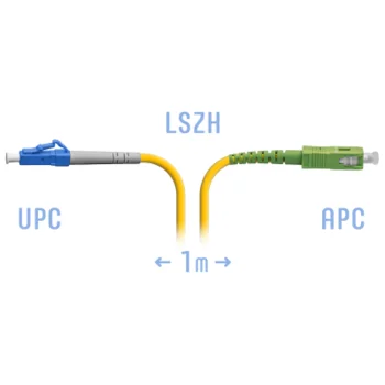 Патчкорд оптический LC/UPC-SC/APC SM 1 метр