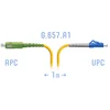 Патчкорд оптический LC/UPC-SC/APC SM G.657.A1 1 метр