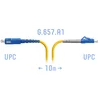 Патчкорд оптический LC/UPC-SC/UPC SM G.657.A1 10 метров