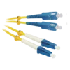 Патчкорд оптический LC/UPC-SC/UPC SM Duplex 2метра