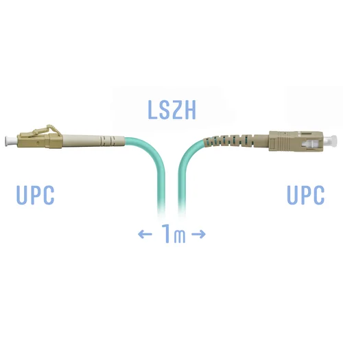 Патчкорд оптический LC/UPC-SC/UPC MM 1метр