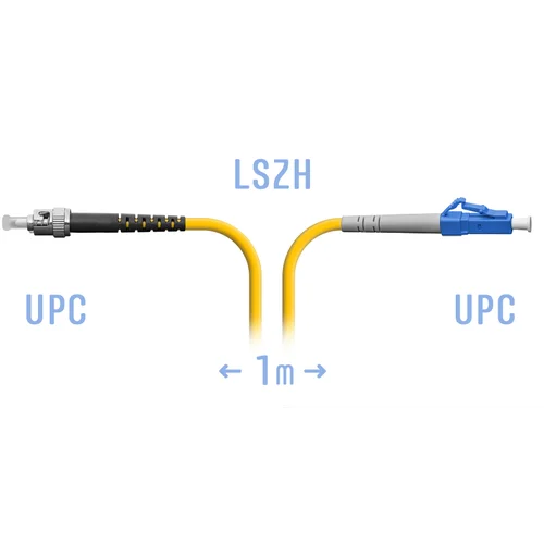 Патчкорд оптический LC/UPC-ST/UPC SM 1 метр