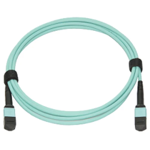 Патчкорд оптический MPO/UPC FF MM, 12 волокон, 1 метр (Cross)