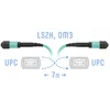 Патчкорд оптический MPO/UPC FF MM, 12 волокон, 7 метров (Cross)