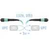 Патчкорд оптический MPO/UPC FF MM, 3 метра (Cross)