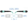 Патчкорд оптический MPO/UPC FF MM, 5 метров (Cross)