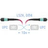 Патчкорд оптический MPO/UPC FF MM (50/125 OM4), 12 волокон, 10 метров (Cross)