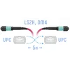 Патчкорд оптический MPO/UPC FF MM (50/125 OM4), 8 волокон, 5 метра (Cross)