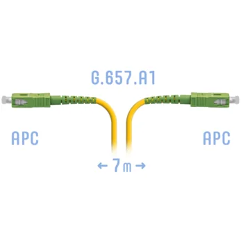 Патчкорд оптический SC/APC SM G.657.A1 7 метров