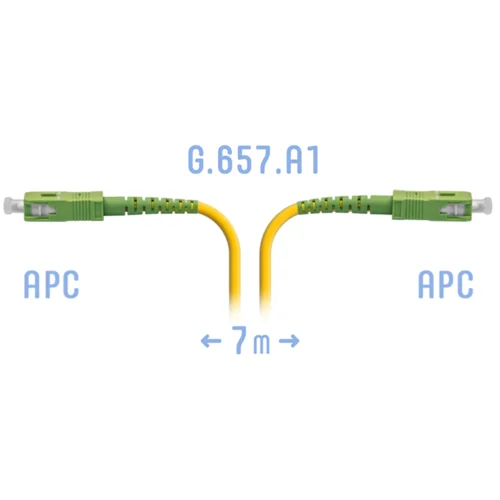Патчкорд оптический SC/APC SM G.657.A1 7 метров