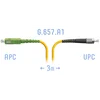 Патчкорд оптический SC/APC-FC/UPC SM G.657.A1 3 метра