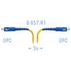 Патчкорд оптический SNR-PC-SC/UPC-A - 3 метра
