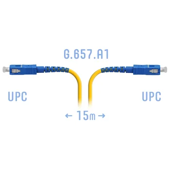 Патчкорд оптический SC/UPC SM G.657.A1 15 метров
