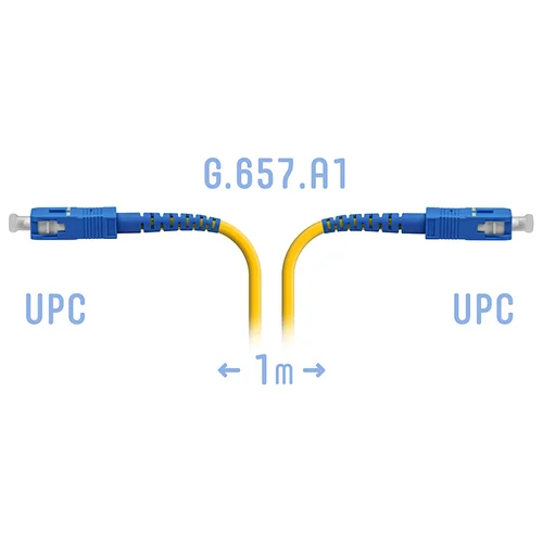 Патчкорд оптический SC/UPC SM G.657.A1 1 метр, 2мм